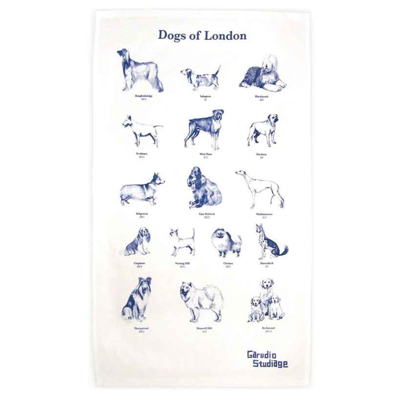 Dogs of London Tea Towel