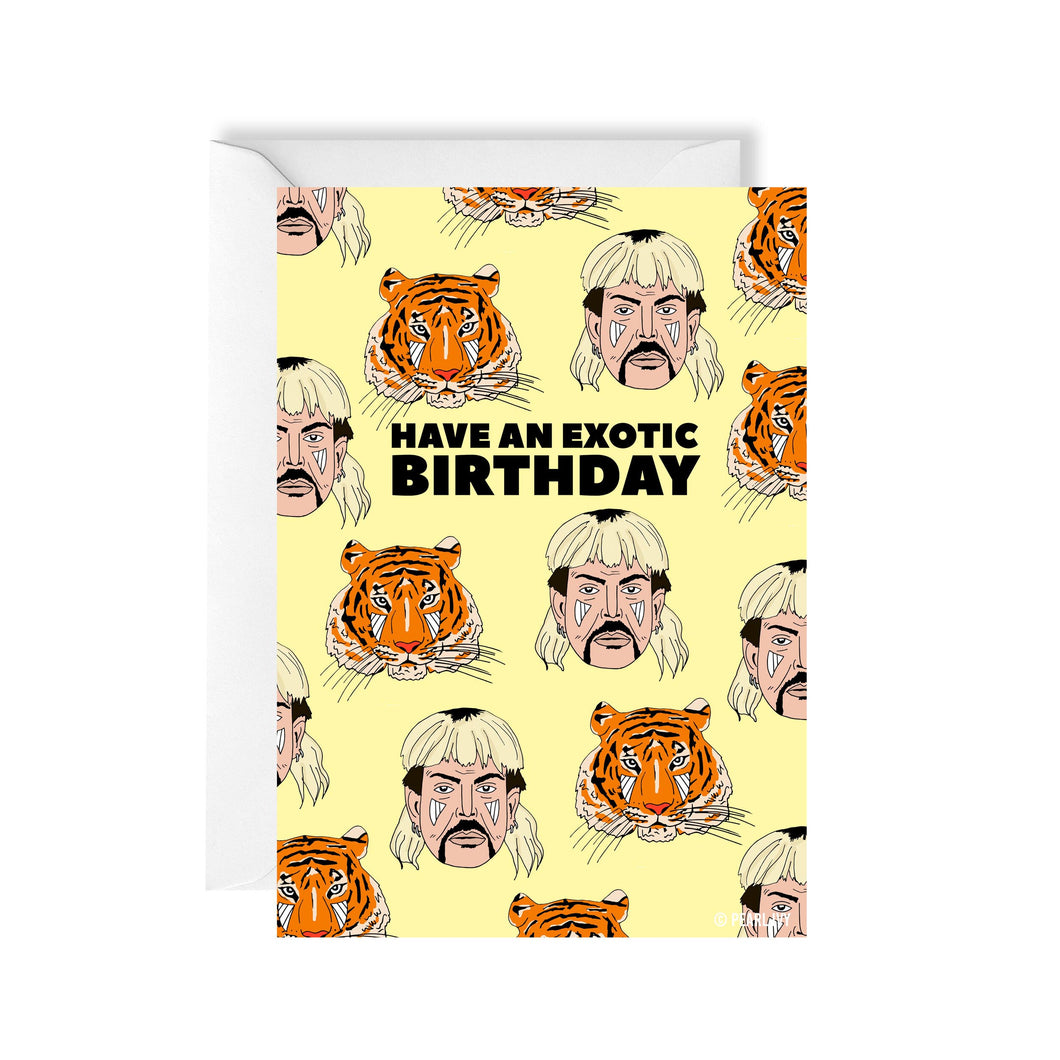 Tiger King Birthday Card